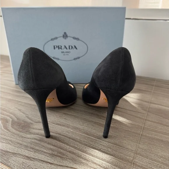 Prada Calzature Donna Suede Stiletto Pumps - Picture 4 of 11